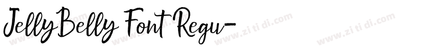 JellyBelly Font Regu字体转换